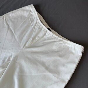 EILEEN FISHER STRETCH ZIP SIDE ELASTIC WAIST SLIT HEM TWILL PANTS LUXURY MEDIUM